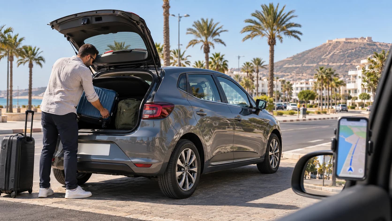 Premier jour avec une voiture de location à Agadir : un plan de conduite pour le jour d'arrivée