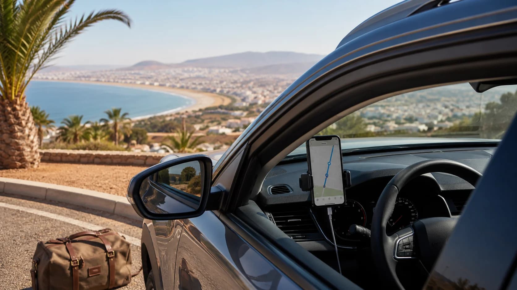 GPS, Mapas Offline e eSIM: Navegação para Dirigir em Agadir